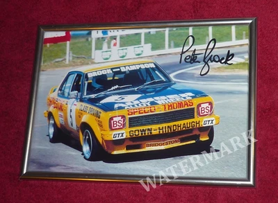 $49.99 • Buy Peter Brock Winning Bathurst 1975 Holden Torana Photo Signed Framed UV Protected