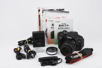 £238.85 • Buy MINT- CANON EOS T3i 18MP DSLR W/18-55mm F3.5-5.6 2BATTS+CHARGER+REMOTE 3430 ACTS