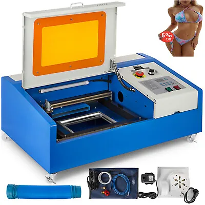 VEVOR Laser Engraver 40W 8  X 12  CO2 Laser Engraving Machine Thickened Material • $1