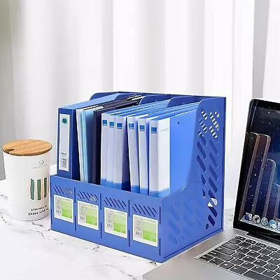 Magazine Holder File Document Letter Organiser Storage Office Desk Rack Stand • £8.79