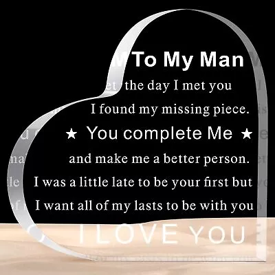 To My Man Gift For Him Anniversary Birthday Gifts For Boyfriend I Love You Gi... • $13.23