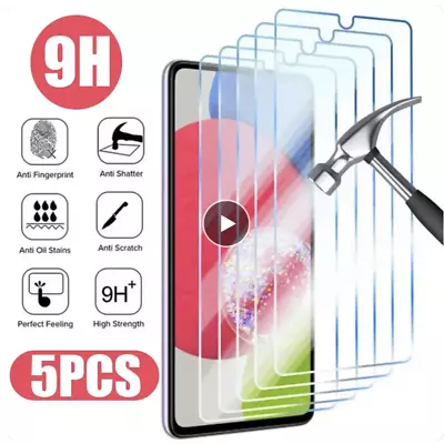 5x Tempered Glass For Samsung A54 A13 A34 A12 A53 A14 A71 A52 A23 Screen Protect • $14.99