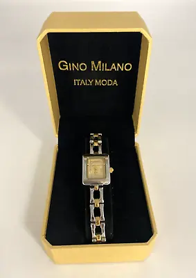 £15 • Buy Gino Milano Ladies Silver & Gold Tone Bracelet Watch - VGC - Boxed           B11