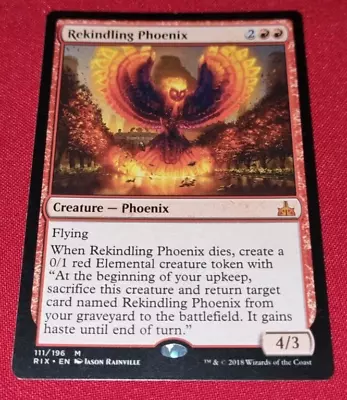 Magic The Gathering Rekindling Phoenix Rivals Of Ixalan Used • $2.50