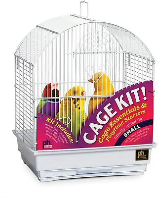 $69.49 • Buy Prevue Pet Products 91102 Round Roof Bird Cage Kit New