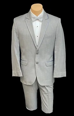 $17.84 • Buy Boys Jean Yves Savoy Grey Tuxedo With Pants Formal Wedding Ring Bearer Size 4