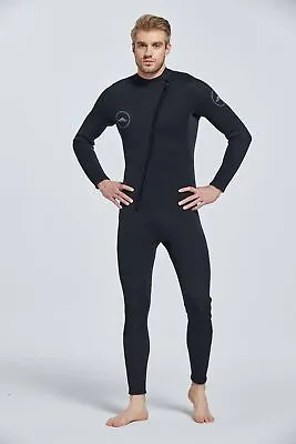 Premium Men's Wetsuits 3mm Neoprene Full Body Diving Snorkeling Suit Front Zip • $61.99