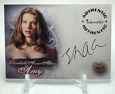2004 Inkworks Buffy The Vampire Slayer Elizabeth Anne Allen As Amy A-12 Auto • $19.99