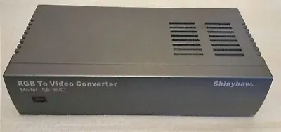 £45 • Buy Shinybow SB-3680 RGB Scart To Composite/S-Video Converter