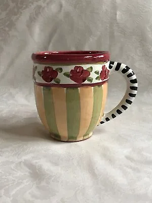 Mackenzie Childs Pottery COLOSSAL MUG Limited Edition Cabbage Rose NEW M22-jn • $112.49