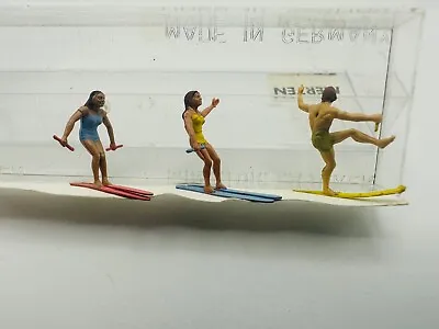 Merten 2168 HO Scale Model Figures - 3 Waterskiers (incomplete Set) • $16.99