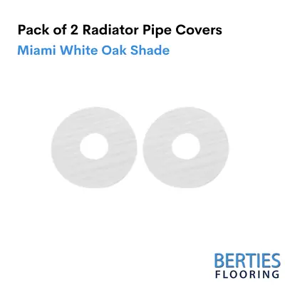 Radiator Pipe Covers Self-Stick Rose Laminate Covers Pack Of 2 Miami White Oak • £9.95