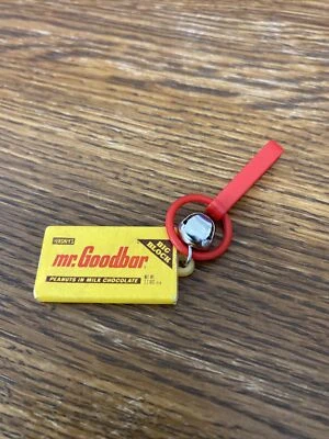 $19.99 • Buy Vintage 1980s Plastic Clip On Bell Charm Mr Good Bar Candy Bar For 80s Necklace