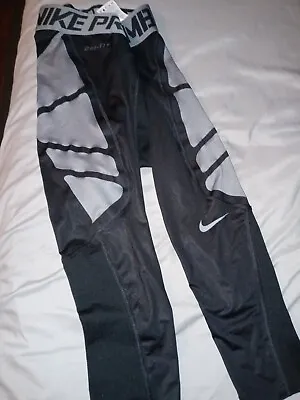 Lot Of 2 Mens Nike 3/4 Compression Pants Black Camo Blue White Padded Sm/Med • $16.99