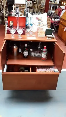 Teak Veneer Cocktail Cabinet Or Office Filing Cabinet And Printer Storage • £90