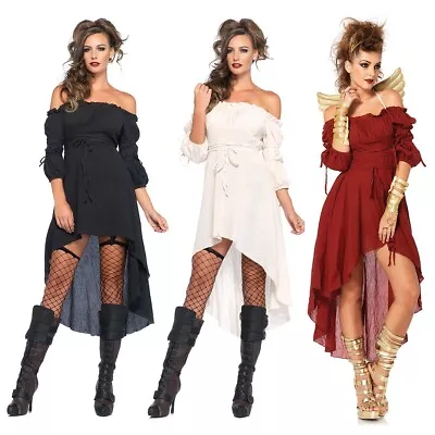 Peasant Dress Adult Medieval Renaissance Pirate Gypsy Costume Fancy Dress • $54.95