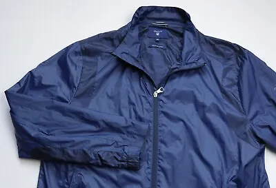 $19.38 • Buy GANT The Golfer Jacket Mens Waterproof Windbreaker Top Size 2XL XXL Navy Blue