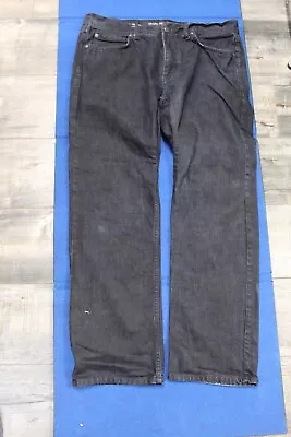 Marc Anthony Jeans Mens Size 36X32 Blue Slim Straight Whiskers Bootcut Denim • $12.99