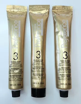 Lot Of  3 L'Oreal Superior Preference Color & Shine Conditioner #3 • $24.88