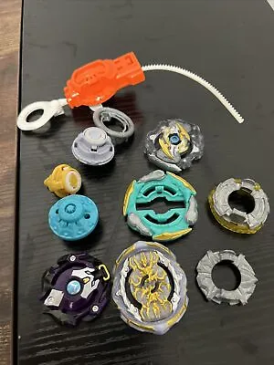 Beyblade Bundle Bulk Lot With Launchers And Parts Hasbro Burst Ripcord • $14.99