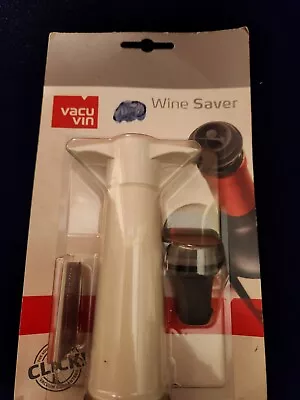 $11.50 • Buy NEW Vacu Vin Vacuum Wine Saver Pump W/  Click  Stopper White Original Indicator