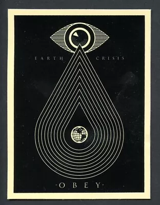 10 Year Old Shepard Fairey Earth Crisis Sticker Slap 3 X 4 Inches Obey Giant • $97.69