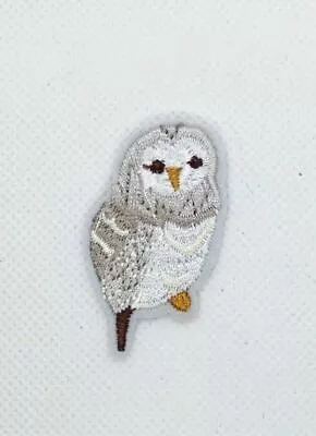 $2.89 • Buy Small Cute Gray Owl Sew Iron On Patches  Embroidered Patch Motif Applique  (144)