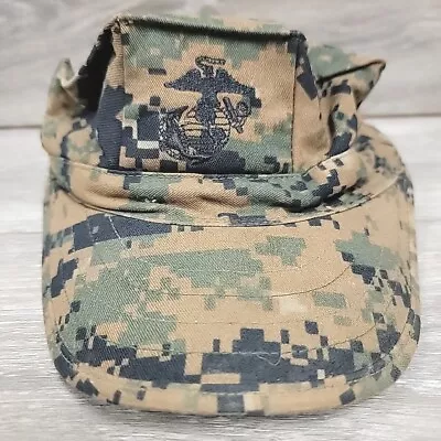 USMC Marine Corps Woodland MARPAT Garrison CAP 8 POINT COVER SIZE Small • $9.29