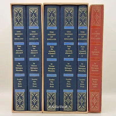 History Of England From The Accession Of James II - Folio Society - 6 Vol. - VGC • £47.99