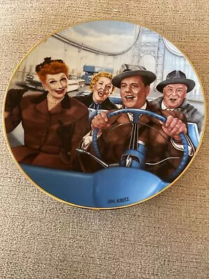 I Love Lucy California Here We Come  Hamilton Collection Plate Jim Kirtz • $25