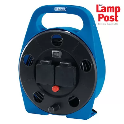 Draper 99294 10M Cable Reel With LED Worklight Extension Lead 2 Socket 13 Amp  • £32.99