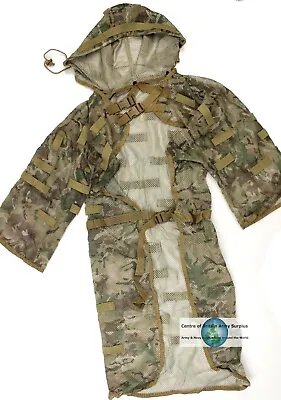 British Army / Special Forces Style Ghillie Concealment Mesh Vest Multicam Camo • £39.99