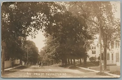 Thomaston Me Knox Street Antique Real Photo Postcard Rppc  • $39.99