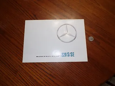 '62 Mercedes-Benz 220S/SE W111 Sdn Heckflosse Factory SalesBrochure P2235/1-1261 • $11.97