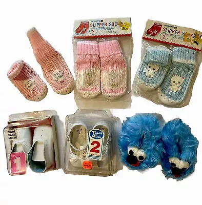 Vintage Baby Shoes And Slippers • $7.99