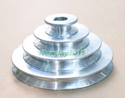 $15.12 • Buy Cast Aluminum 4 Step V-Belt Pulley OD 130mm, Bore 16mm Belt Width 1/2  12.7mm