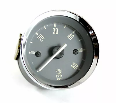 VW KARMANN GHIA 52mm TACHOMETER 0 - 6000 RPM 12 VOLT REV COUNTER GAUGE • $125