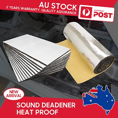 10㎡ Body Deadener Deadening Bonnet Insulation Engine Heat Shield Camper Van • $185.89