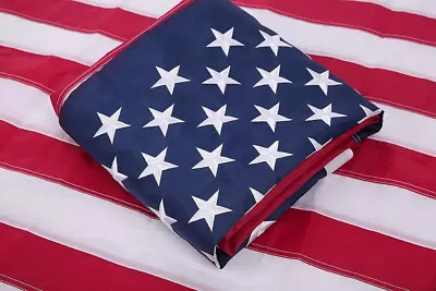 3x5 FT Outdoor Embroidered American Flag Made In USA Luxury Embroidered Star US • $9.99