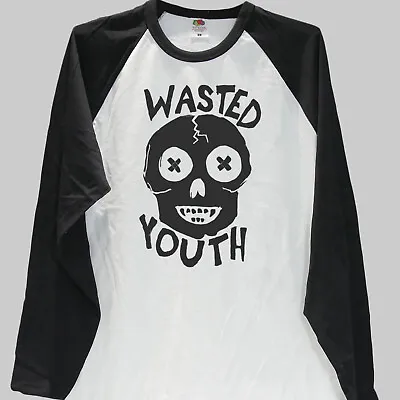 Wasted Youth Punk Rock Long Sleeve Baseball T-shirt Unisex S-3XL • £18.99