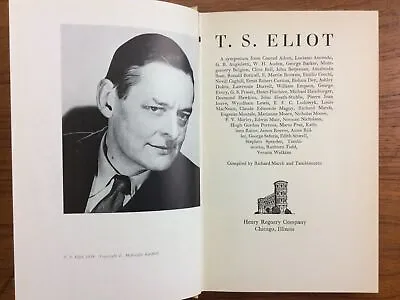 Vintage 1949 T.S. ELIOT A SYMPOSIUM First Edition Hardcover • $19.88