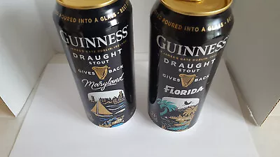 Guinness *gives Back   Florida &*maryland *   14.9 Oz Can  Bottom Open Empty • $8.99