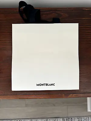 Montblanc White Shopping Bag 10  X 10  Empty Bag FROM USA! • $10.98