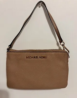 Michael Kors Adele Pebble Leather Double Zip Crossbody Adjustable Strap • $32