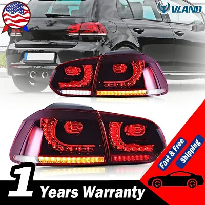 Newly LED Tail Lights For 2010-2014 Volkswagen Golf 6 MK6 Tail Light Rear Lamps • $249.99