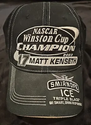 Matt Kenseth #17 Nascar Winston Cup Champion 2003 Hat Smirnoff Ice Roush Racing • $19.99