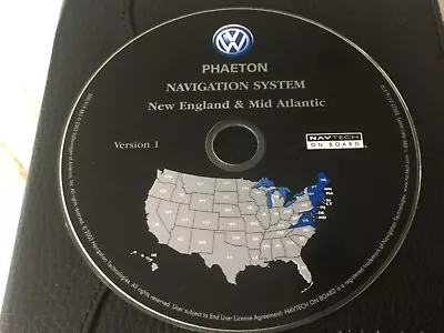 2004 2005 2006 Volkswagen Phaeton Navigation Dvd New England & Mid Atlantic Oem • $43.95