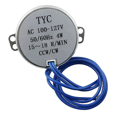 TYC-50 Synchronous Motor 15-18 RPM CW/CCW AC110V 4W Electric Motor 7Mm Shaft • $17.97