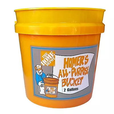 2 Gallon Home Depot Homer Utility Bucket Lets Do This  ULTRA RARE Pail • $56.78