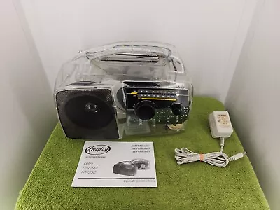 $49.99 • Buy Clear Freeplay Plus Self Powered AM/FM Radio Solar Power Emergency Crank Rare